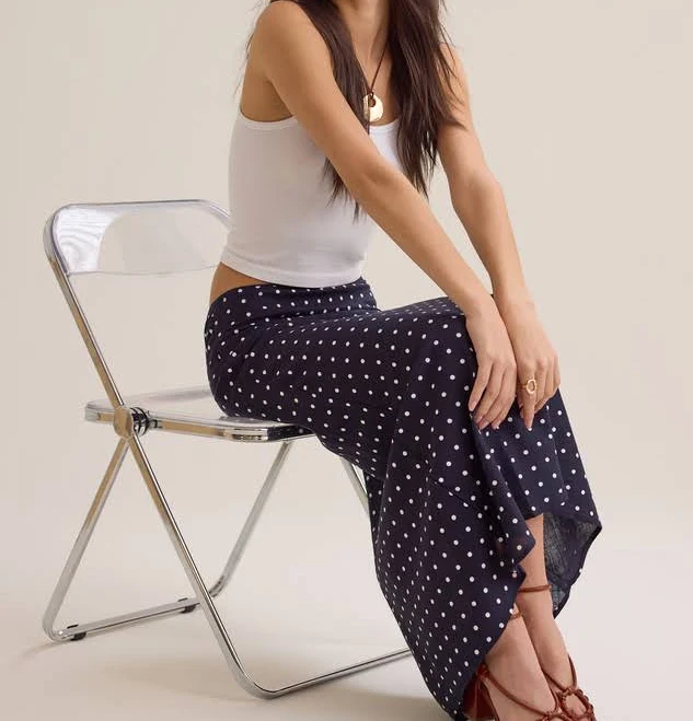 skirt Altar'd State Elodie Polka Dot Linen Maxi Skirt Altar'd State $74