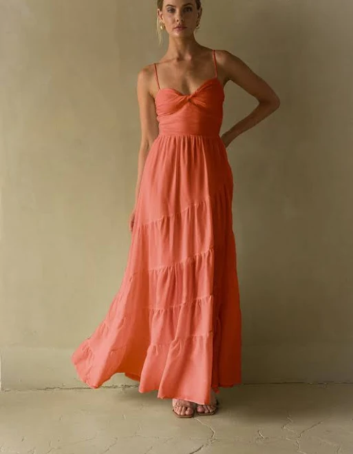 dress American Threads Donna Twist Front Tiered Maxi Dress American Threads $98