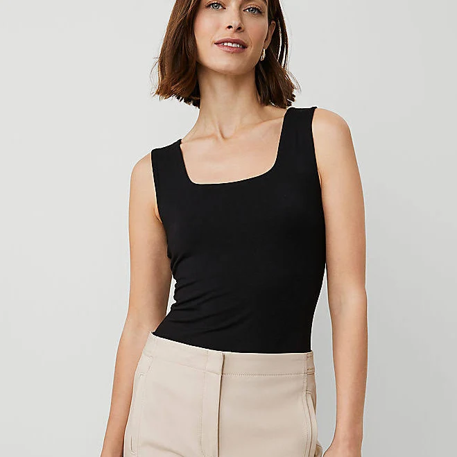 top Ann Taylor Women's Square Neck Tank Top Ann Taylor $22.69