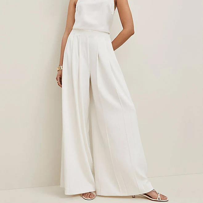 pants Ann Taylor Women's Triple Pleat Palazzo Pants Ann Taylor $74.5