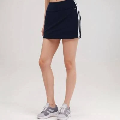 ultra-mini Anna-Kaci Women's Athletic Mini Skirt with Contrast Side Stripes and Built Target $38.99