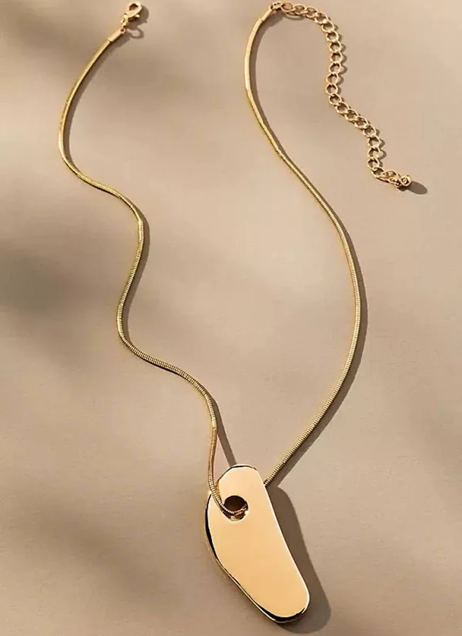 accessory Anthropologie Delicate Sculptural Pendant Necklace Anthropologie $29.95