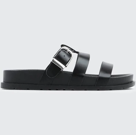 shoes Ardene Women's Chunky Slides with Buckle Detail Ardene $16.03