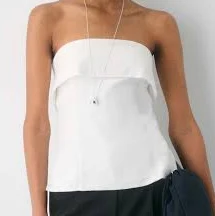 bandeau top Aritzia Babaton Element Linen Tube Top Aritzia $68.6
