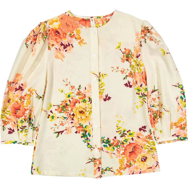top Ava and Lu Flowers Blouse Ladida $36