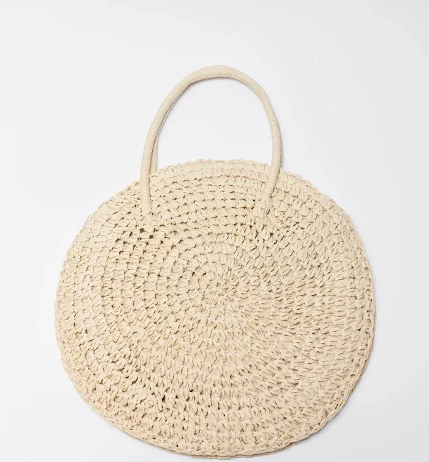 bag Avara Josie Raffia Woven Bucket Bag shopavara.com $48