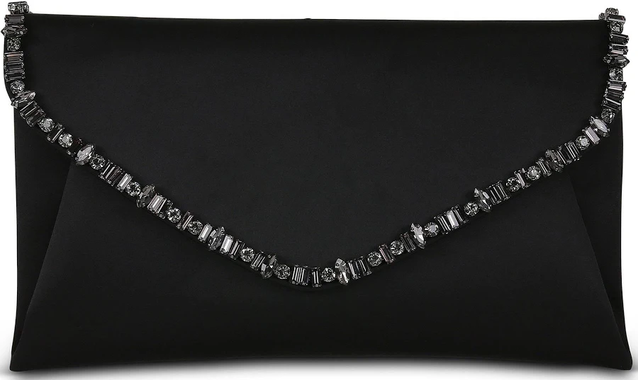 bag Badgley Mischka Mika Elegant Satin Envelope Clutch Dillard's $105