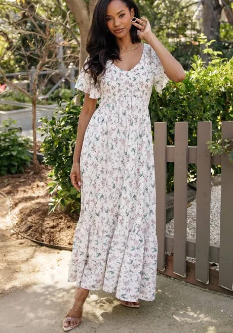 dress Baltic Born Joanie Smocked Midi Dress Baltic Born $62