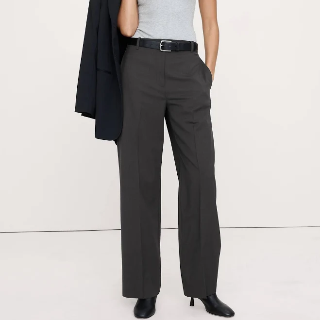 trousers Banana Republic Women's High-Rise Modern Straight Italian Wool Pants Banana Republic $198