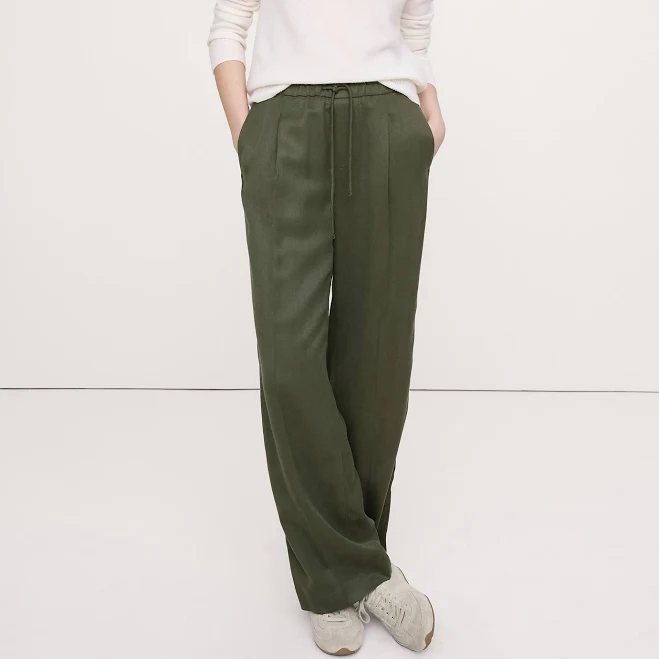pants Banana Republic Women's High-Rise Wide-Leg Drapey Tencel Pants Banana Republic $84.99