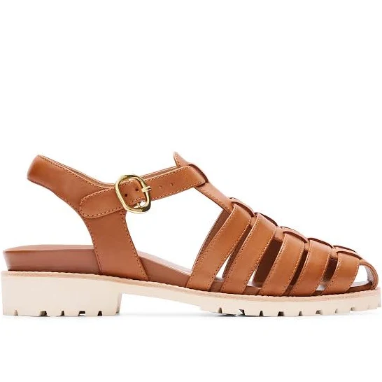 shoes Bared Footwear Women's Leather Flat Sandals Bared Footwear $289