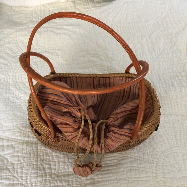 bag Basket Purse With Fabric Drawstring Lining eBay $15