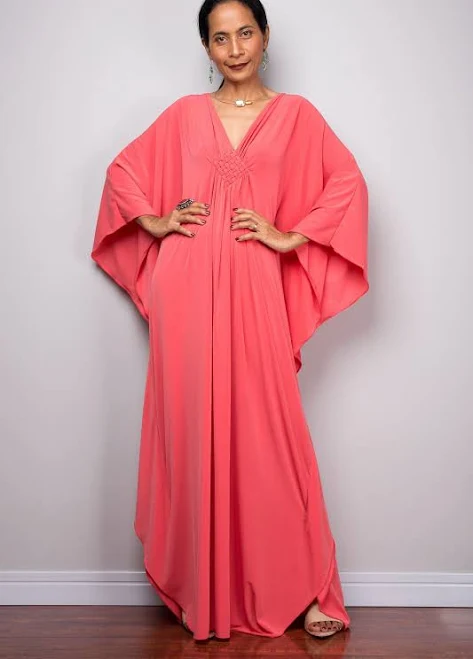 dress Batwing Sleeve Kaftan Maxi Kimono Dress Etsy - Nuichan $99
