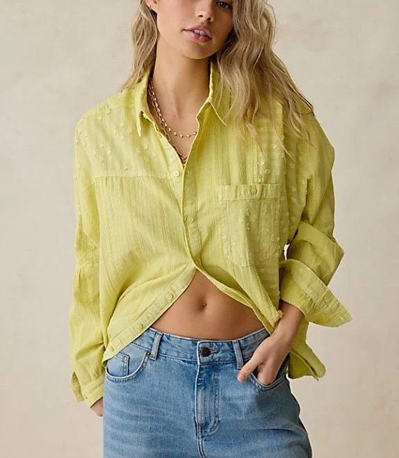 top BDG Alex Oversized Cotton Button-Down Shirt Urban Outfitters $29