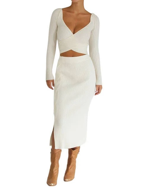 matching set Belle & Bloom All My Life Knit Midi Skirt Nordstrom $69.97