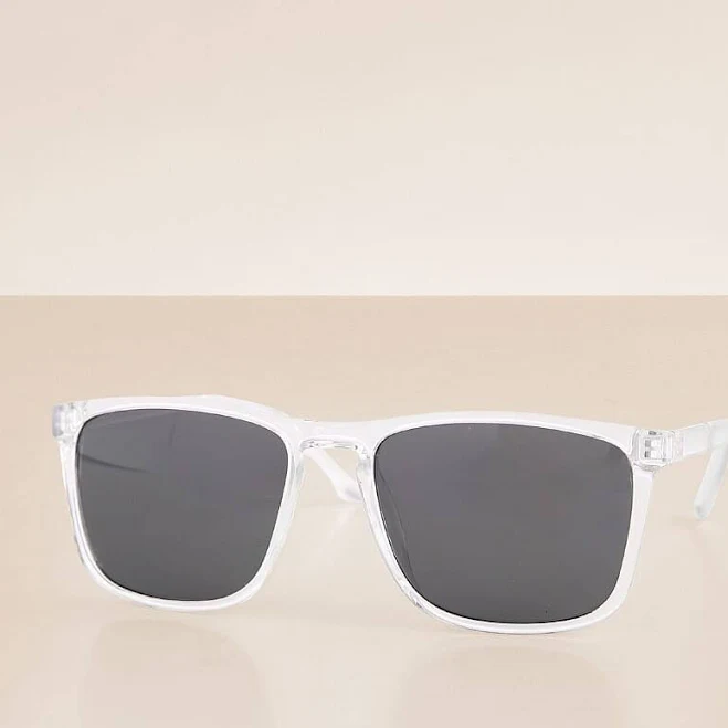 accessory BKE Men's Clear Sunglasses with Buckle Buckle $15.95