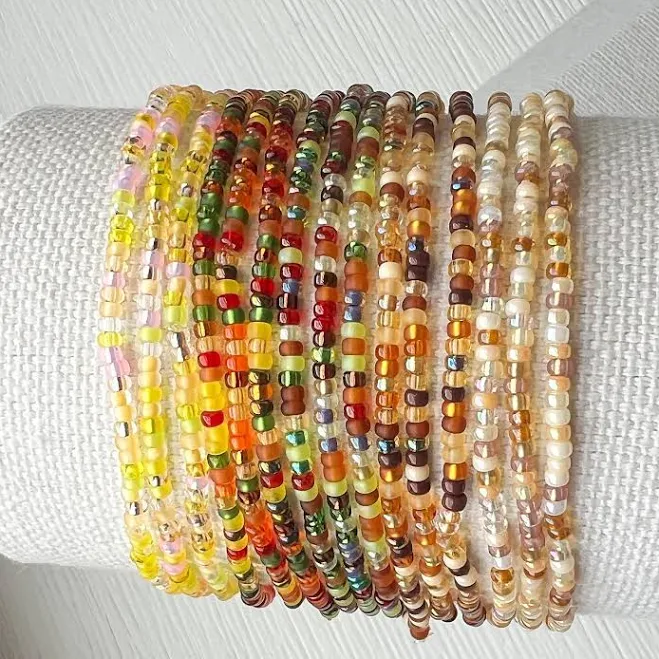 accessory Bohemian Seed Bead Bracelet Etsy - StonesandPaper $4