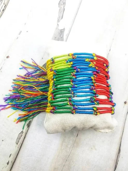 accessory Boho Chic Cotton String Friendship Bracelet Etsy - Seller $7.5