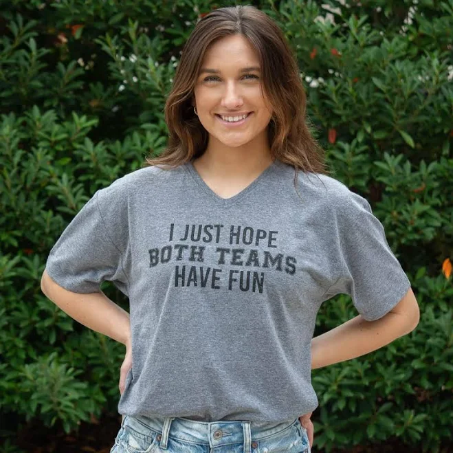 top Both Teams Have Fun V-Neck T-Shirt The Royal Standard $5.88