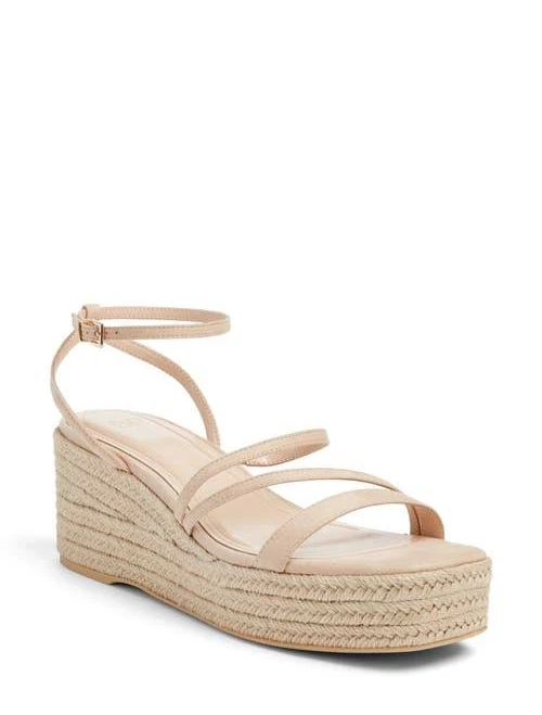 shoes BP. Coco Espadrille Ankle Strap Platform Wedge Sandal in Tan Light at Nordstrom, Size 8 Nordstrom $79.95