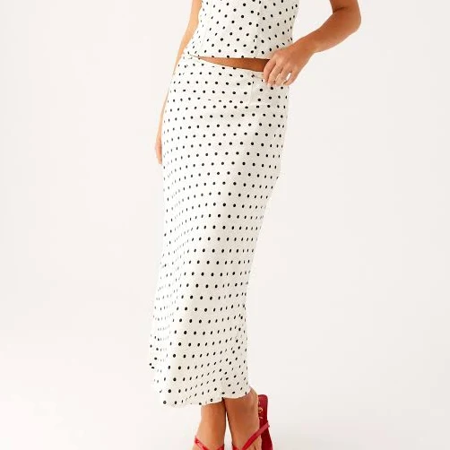 polka dots outfits Breanne Midi Skirt Peppermayo - US $75