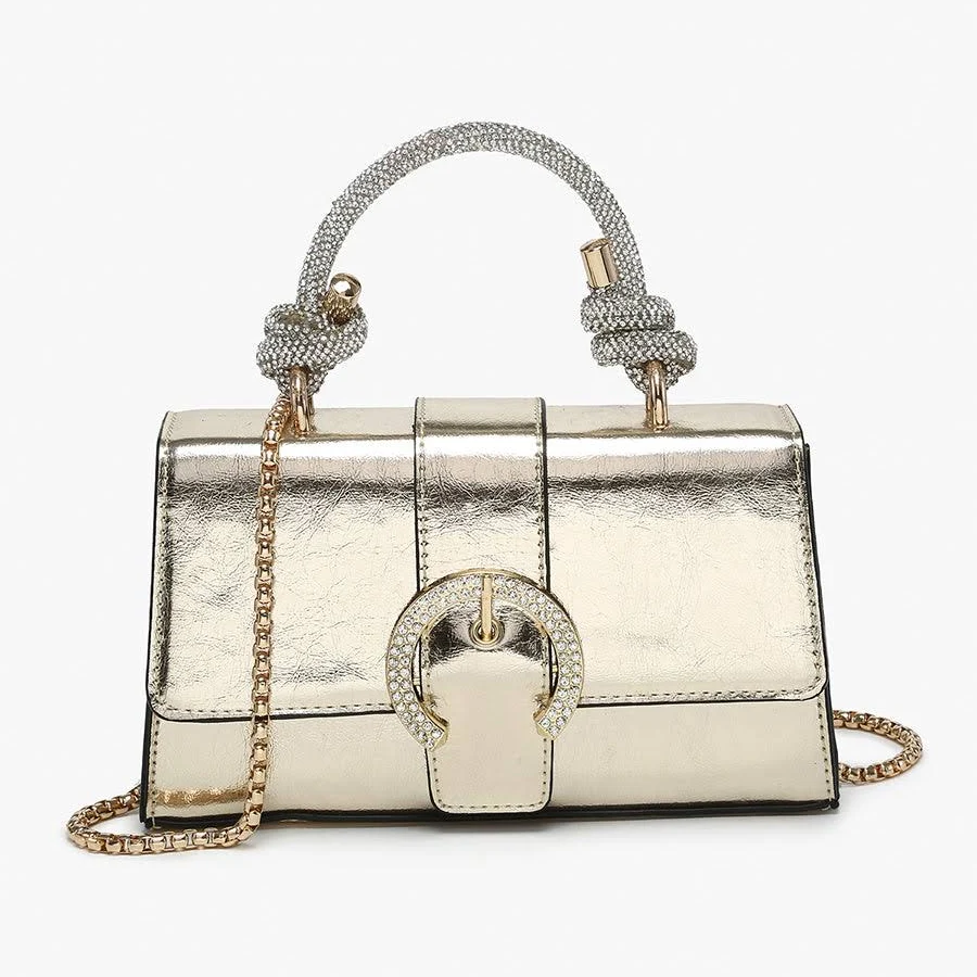 bag Brielle Vegan Metallic Clutch Jen & Co. $40