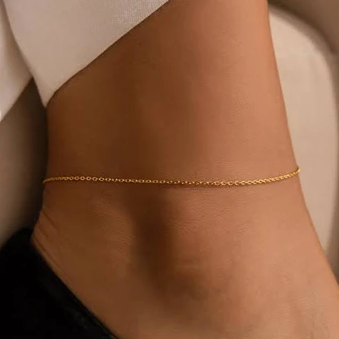 accessory Caitlyn Minimalist Dainty Rolo Chain Anklet Etsy - CaitlynMinimalist $31.5