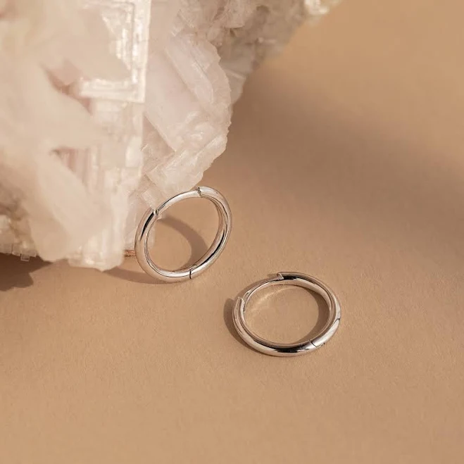 accessory Caitlyn Minimalist Everyday Mini Bold Stacking Hoop Earrings Mom Gift Caitlyn Minimalist $24.8