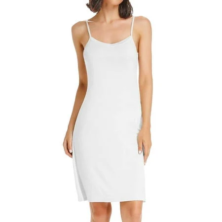 dress Carcos Women's Basic Adjustable Spaghetti Strap Cami Full Slip Mini Dress Walmart - US Luxury Queen Store $13.49