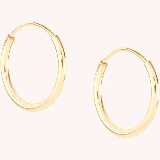accessory Catbird 14K Yellow Gold Never-Ending Hoop Earring Catbird $68