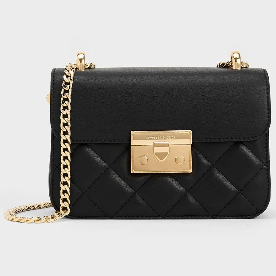 bag Charles & Keith Alva Quilted Chain-Handle Bag charleskeith.com $103