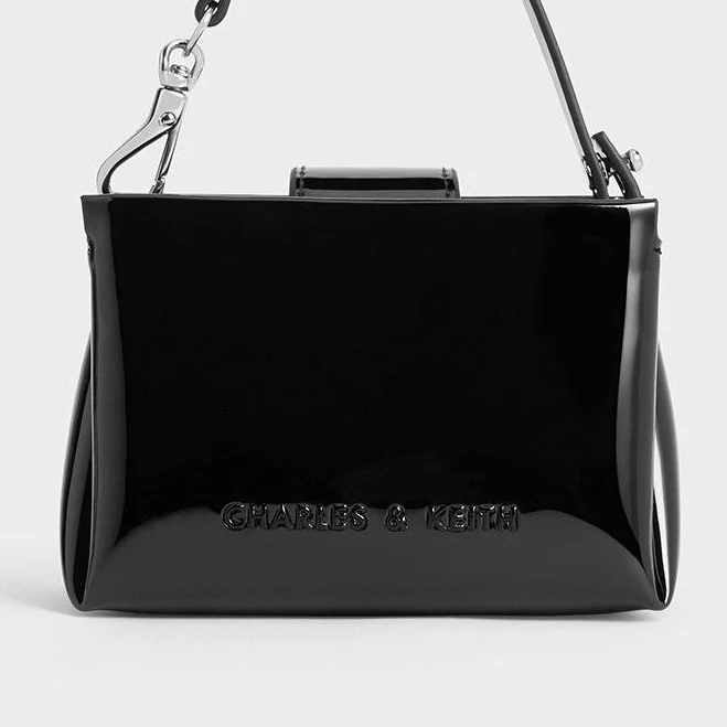 bag Charles & Keith Bosie Patent Micro Bag charleskeith.com $56