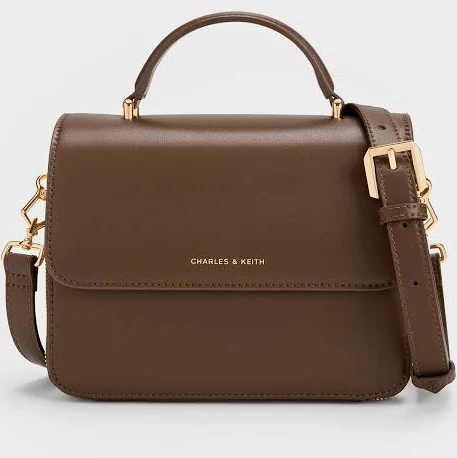 bag Charles & Keith Octavia Front Flap Top Handle Bag charleskeith.com $109