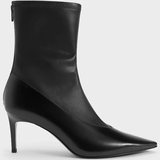 shoes Charles & Keith Pointed Stiletto Ankle Boots charleskeith.com $113