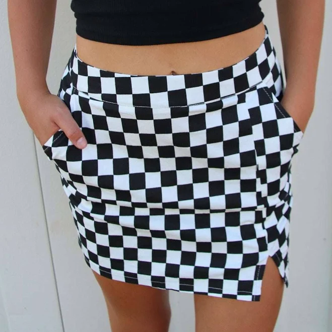 skirt Checkered Mini Skirt shoprecessapparel.com $40