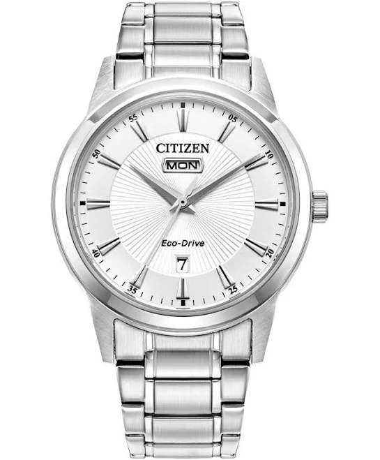 accessory Citizen Men's Eco-Drive Classic Stainless Steel Watch Aw0100-51a Macy's $267.75