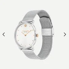 accessory Coach Women's Elliot Stainless Steel Mesh Bracelet Watch eBay $79.99