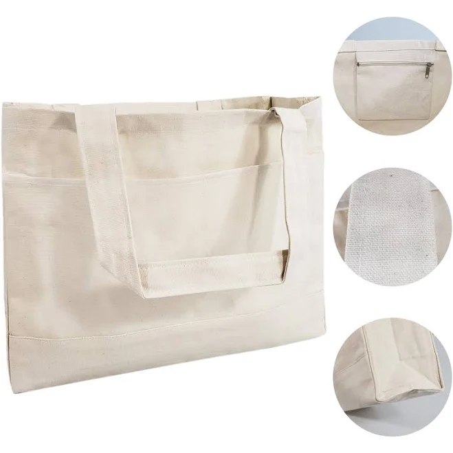 bag Cotton Canvas Tote Bag Bag and Canvas $5.77
