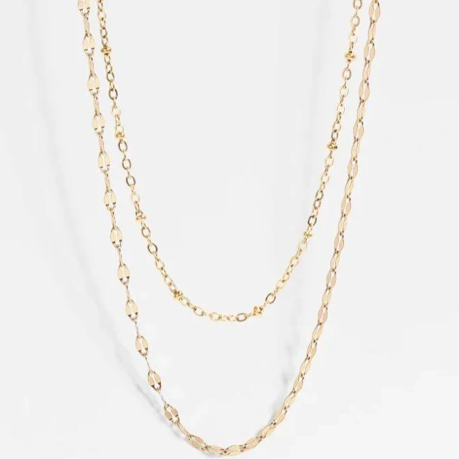 accessory Dainty Layered Chain Necklace Set Destin Jewelry $50