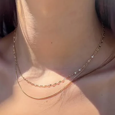 accessory Dainty Layered Waterproof Gold Necklace Etsy - Seller $35.7