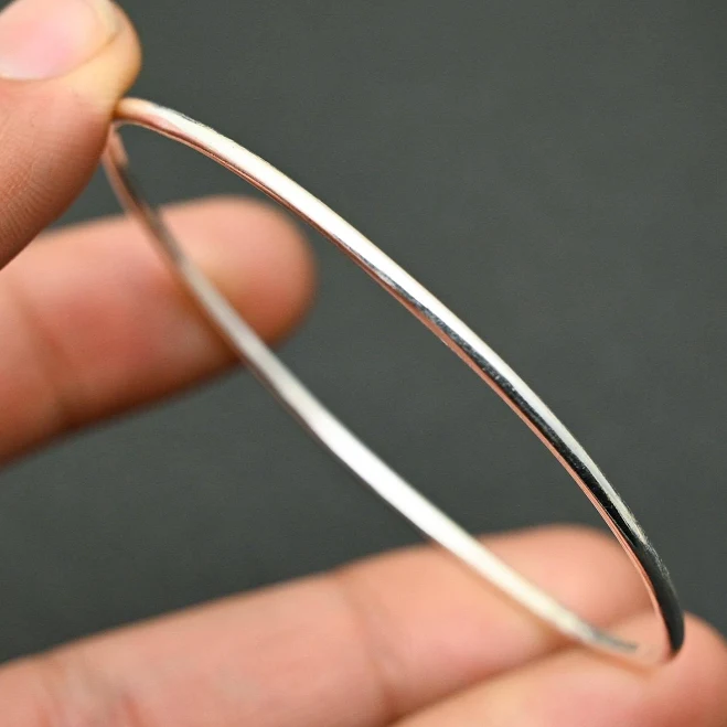 accessory Dainty Sterling Silver Bangle Bracelet Etsy - Seller $18.75