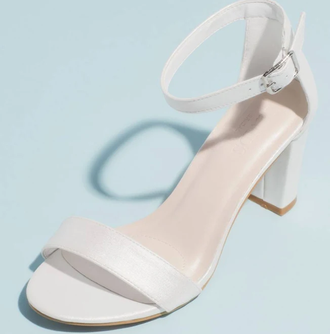 shoes David's Bridal Block Heel Ankle Strap Sandal David's Bridal $49.95