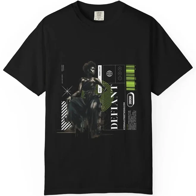 top Defiant 2030 Cyberpunk Graphic T-Shirt TikTok Shop $26