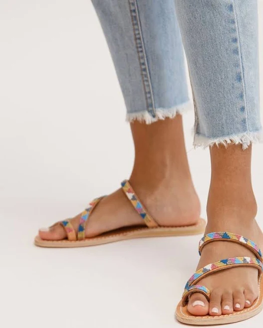 shoes Diani Retro Leather Sandals Laidback London $108.54