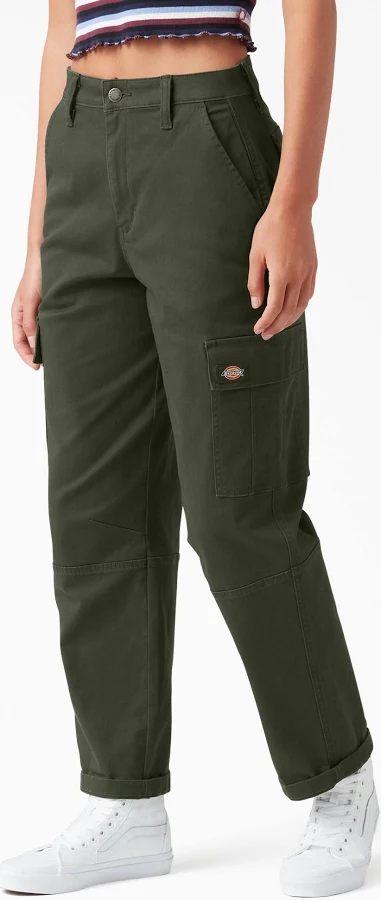 bottom Dickies Women's Relaxed Fit Cropped Cargo Pants Dickies.com $54.99