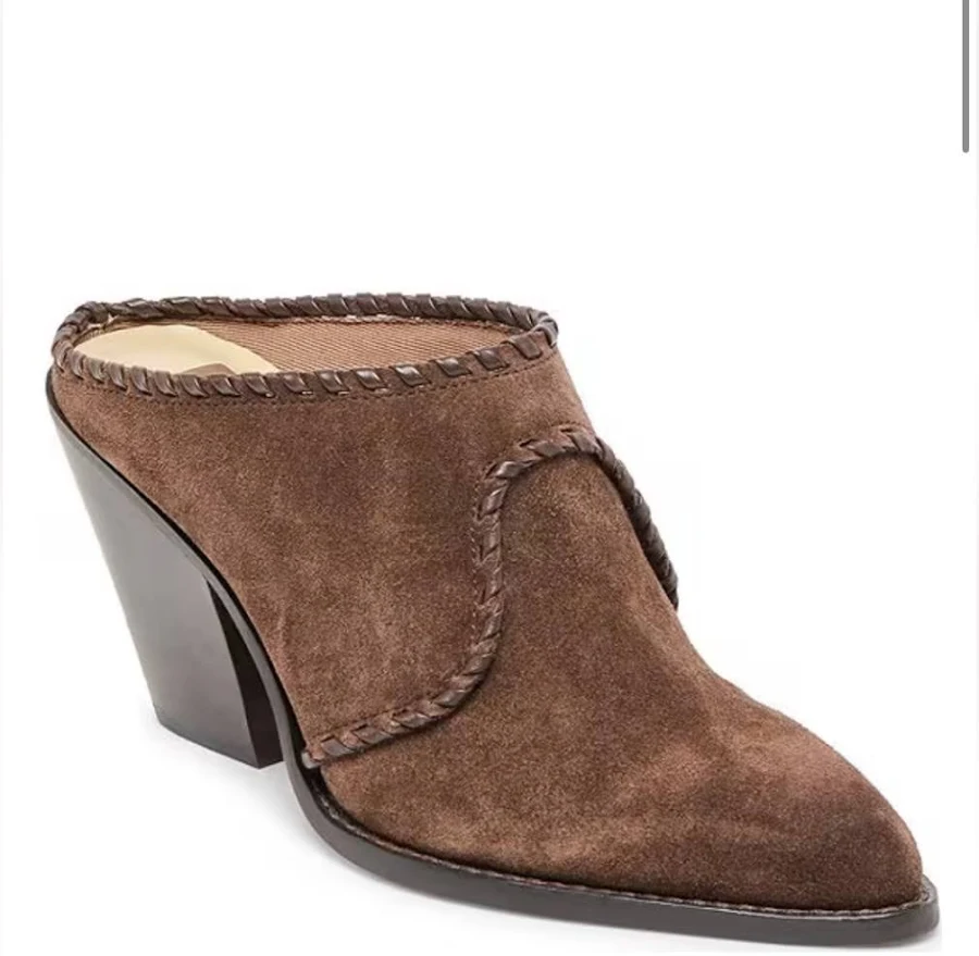 shoes Dolce Vita Jolyn Suede Western Mules Poshmark $60