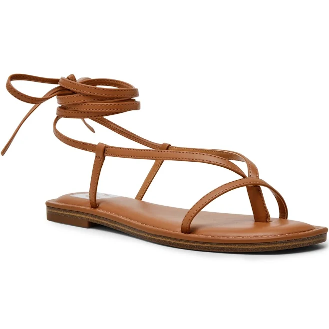 shoes Dolce Vita Women's Jipsy Strappy Lace-Up Gladiator Flat Sandals Macy's $41.3