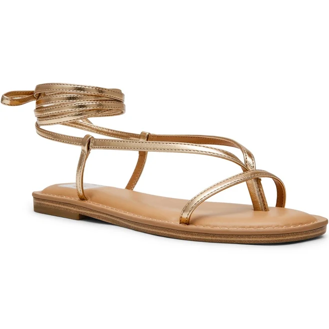 shoes Dolce Vita Women's Jipsy Strappy Lace-Up Gladiator Flat Sandals Macy's $41.3