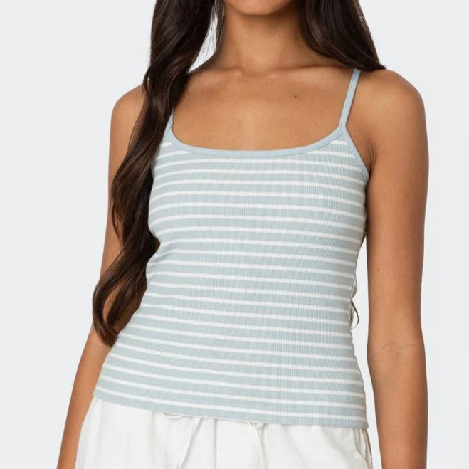 top Edikted Women's Gretta Striped Ribbed Tank Top edikted $15.2