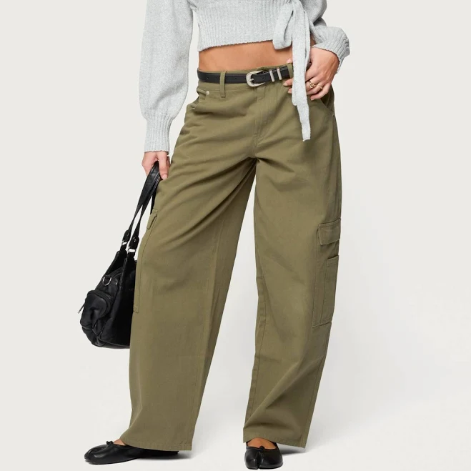 pants Edikted Women's Jadah Low Rise Baggy Cargo Pants edikted $21.6